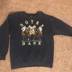 Vintage norte dame four horseman crew neck size XL